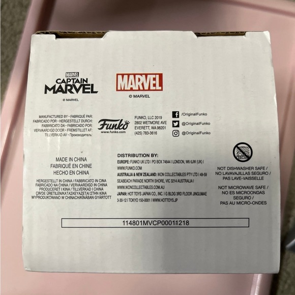 NWT Funko Captain Marvel Pint Glass Cup - Picture 7 of 7